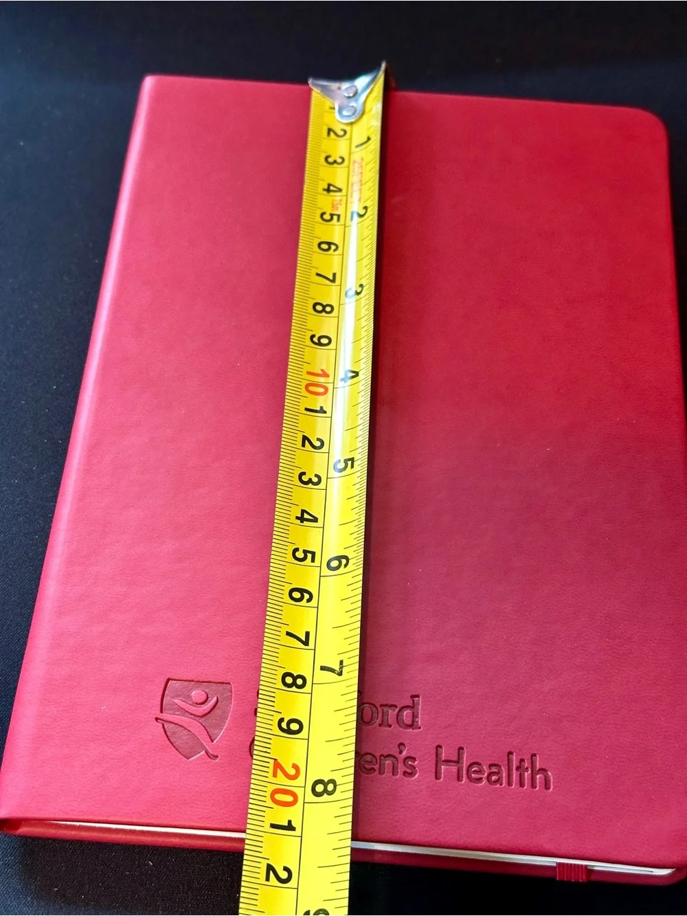 Red Leeman Journal Notebook Italian Faux Leather NEW w/Gift Box 8.25x5.5